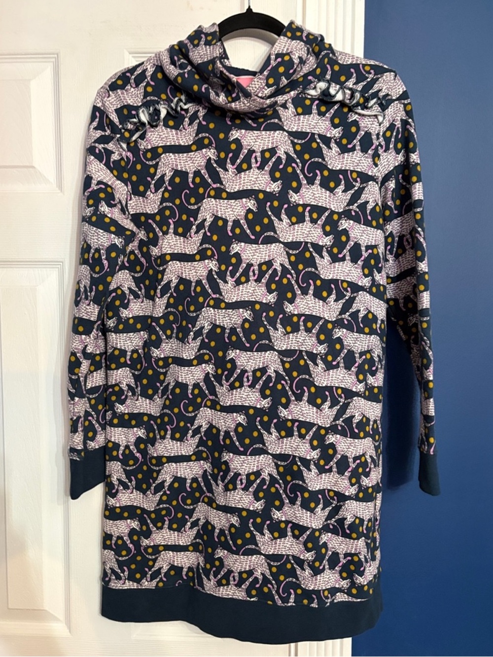 Kate spade Panther Dot Terry Sweatshirt Dress